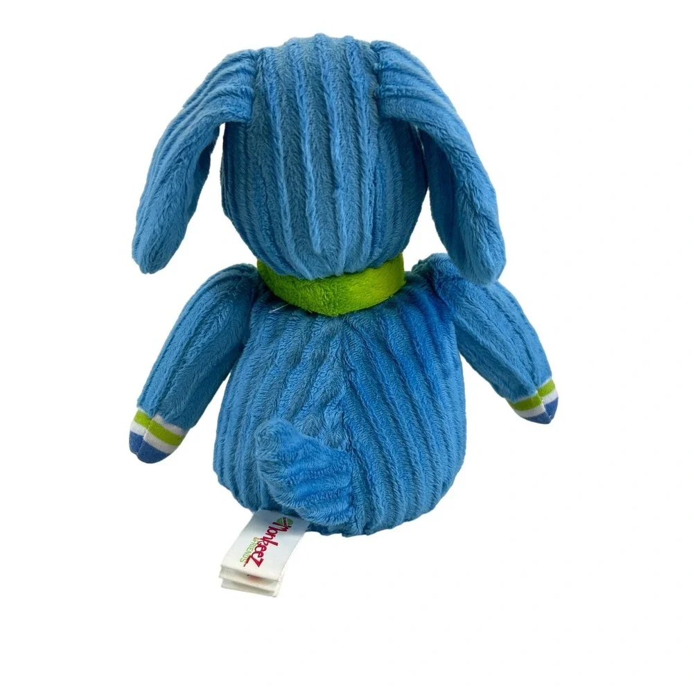 Monkeez & Friends Plush Sonny Puppy Dog Blue Corduroy‎ Green Scarf 2012